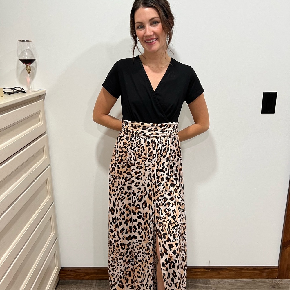 Leopard Print Women's Skirt